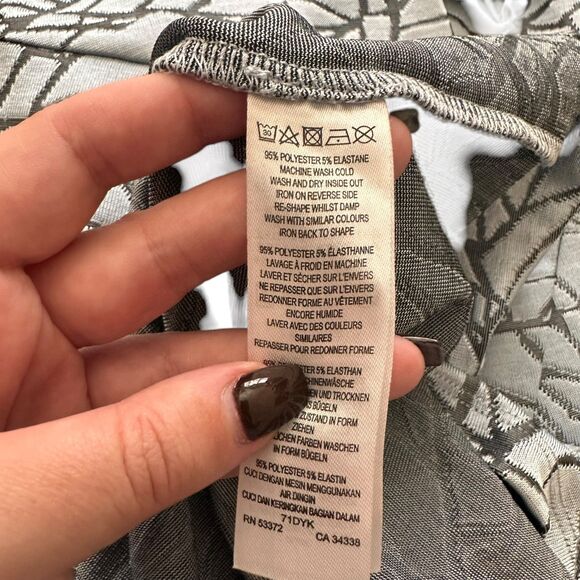 FRENCH CONNECTION Faux Wrap Fitted Knee Length Dress Sz 6‎ - Picture 5 of 5